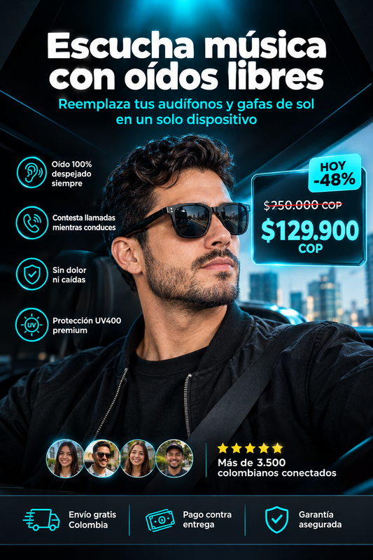 Gafas Inteligentes V1 Pro con Audio Bluetooth