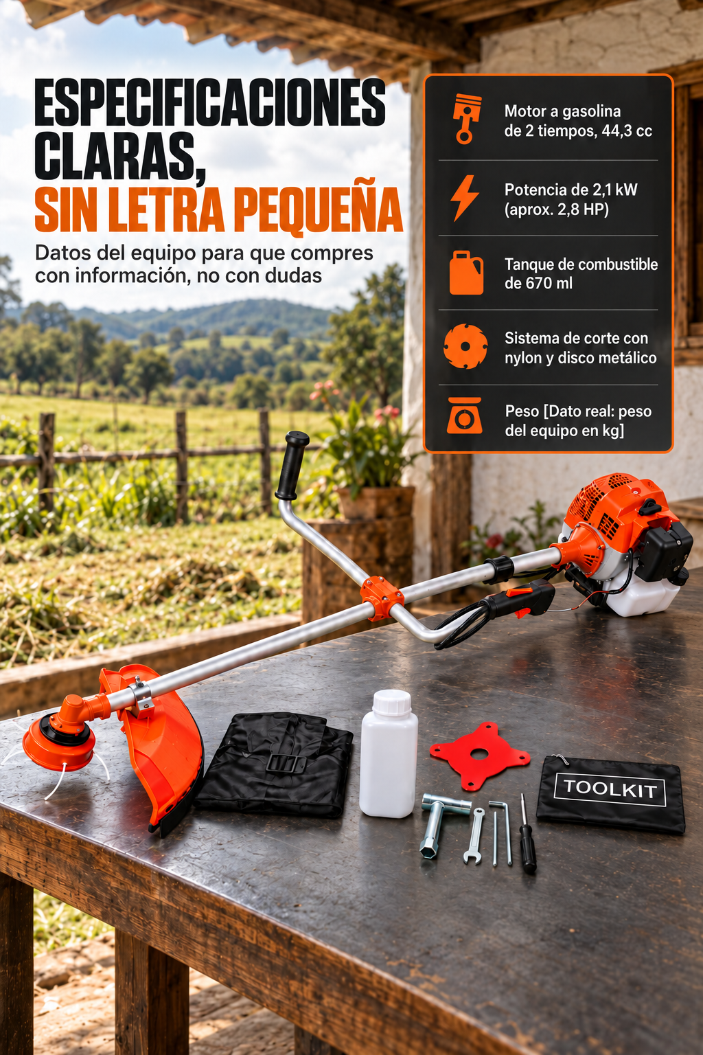 Guadaña Stihl FS 450 – 6 FICHA TÉCNICA