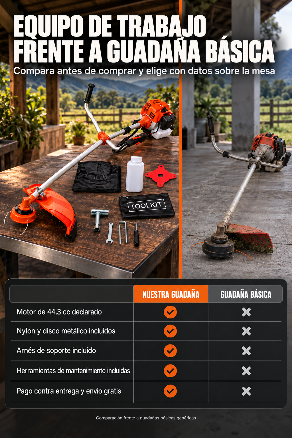 Guadaña Stihl FS 450 – 8 COMPARATIVA
