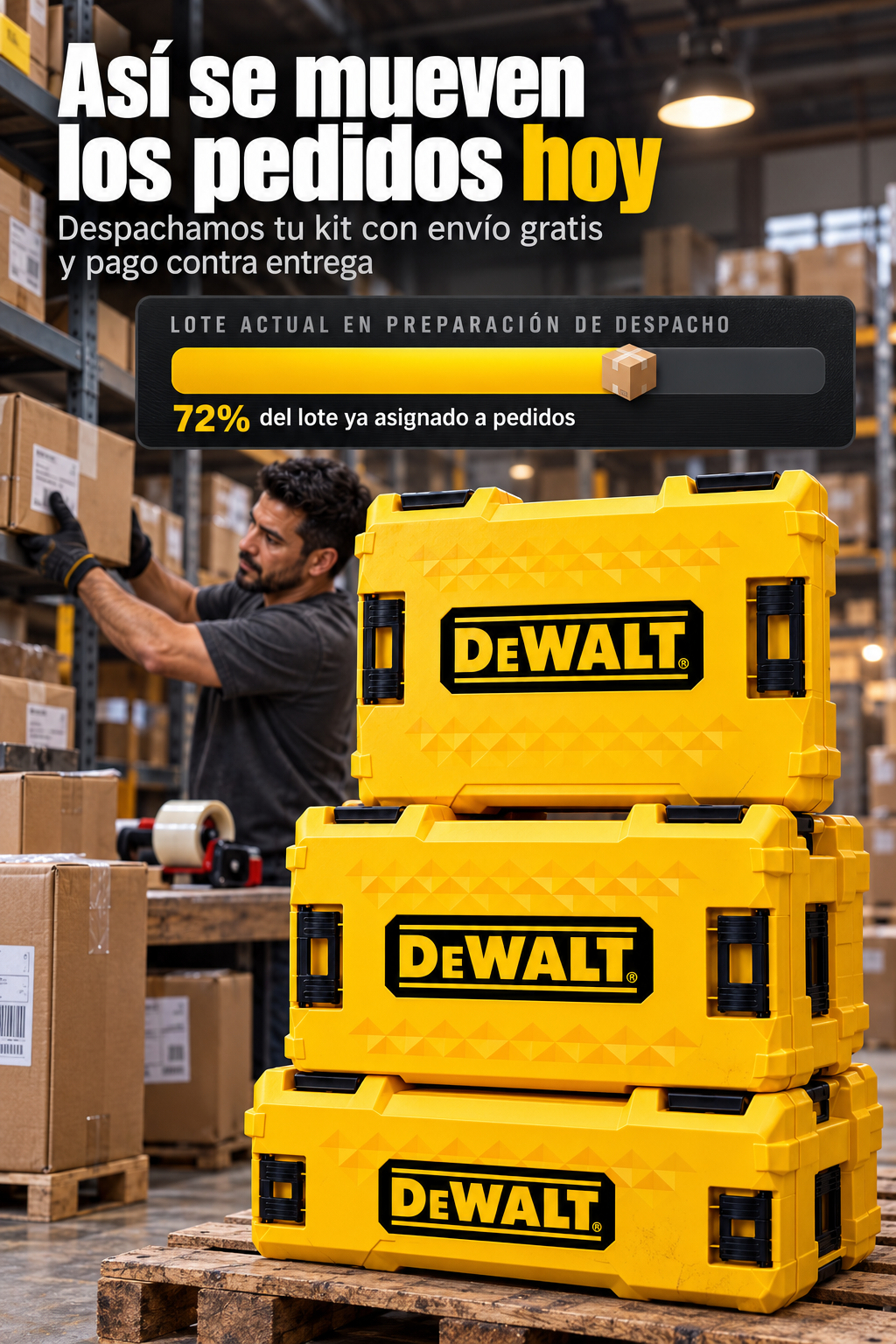 Kit Taladro Pulidora Dewalt – 9 ROTACIÓN / ESCASEZ SUTIL