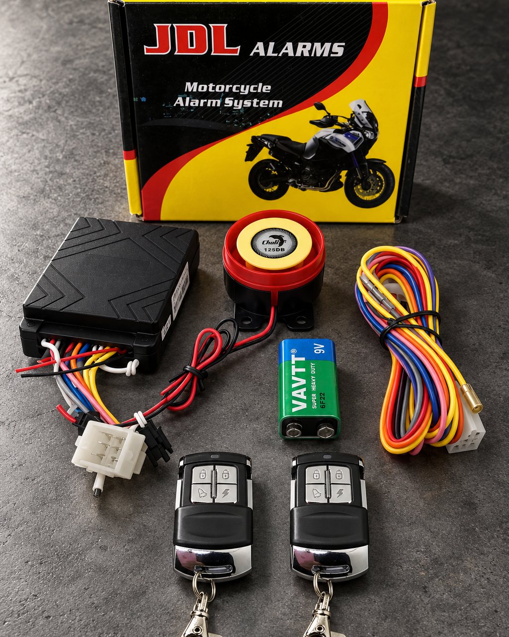 Kit completo de la Alarma Moto JDL